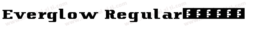 Everglow Regular字体转换